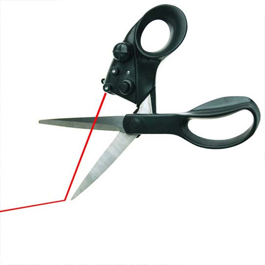 Laser Guided Fabric Scissors Trimmer Sewing Cut Straight Fast Paper Craft For Home Laser Guided Fabric Scissors Trimmer Sewing Cut Straight Fast Paper Craft For Home